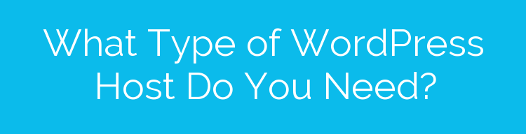 What Type of WordPress Host Do You Need?